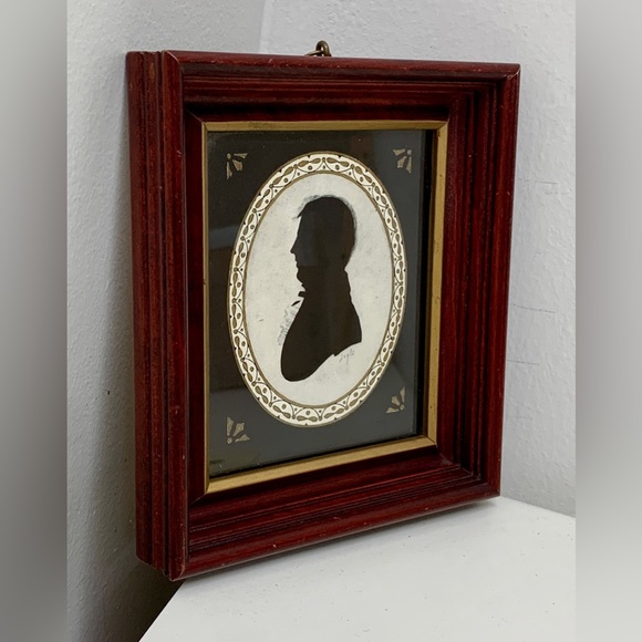 Kindel Framed Antique William Doyle Signed Silhouette Victorian Gentleman - Picture 2 of 16